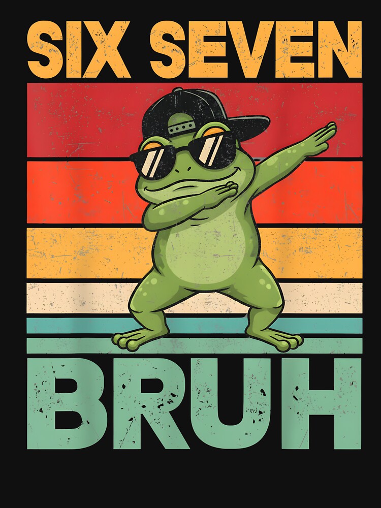 Six Seven Bruh Dab Frog Funny Animal T-Shirts, Hoodie, Sweatshirt