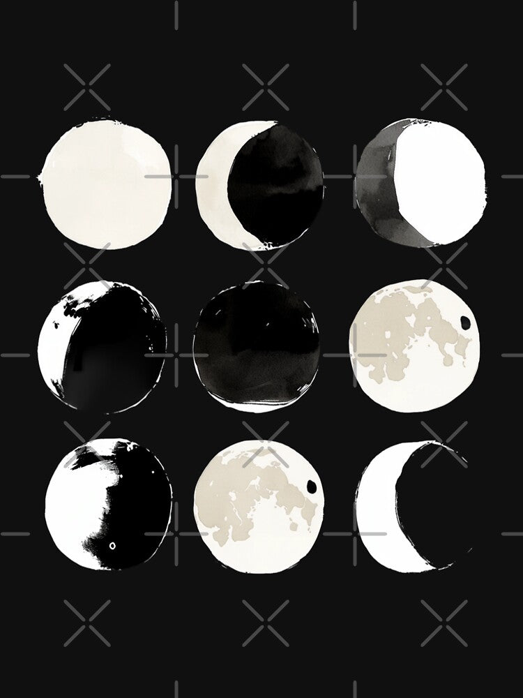Moon Phase by B&W T-Shirts, Hoodie, Sweatshirt | BlankRebels.com (Image 2)