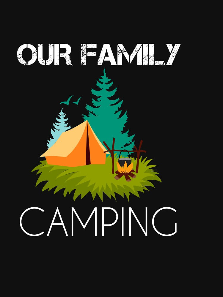 Gift for camping lover - our family  company gift - camping for family - life is good camping - Camping Shirt (Image 3)