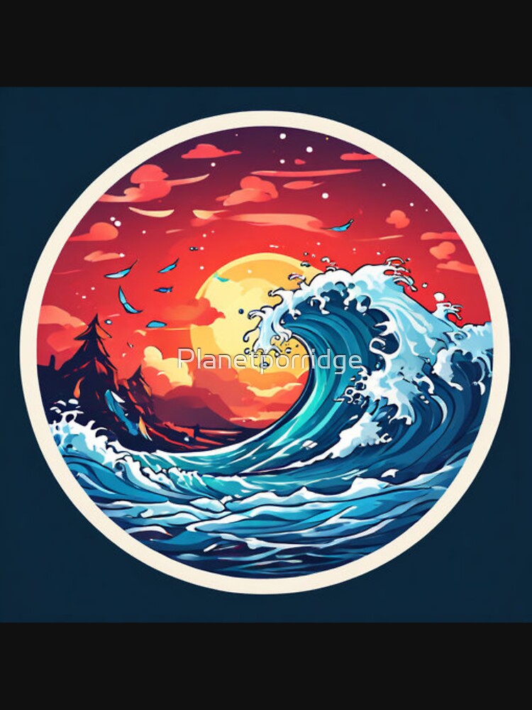 Ocean Wave by Planetporridge T-Shirts, Hoodie, Sweatshirt | BlankRebels.com (Image 3)