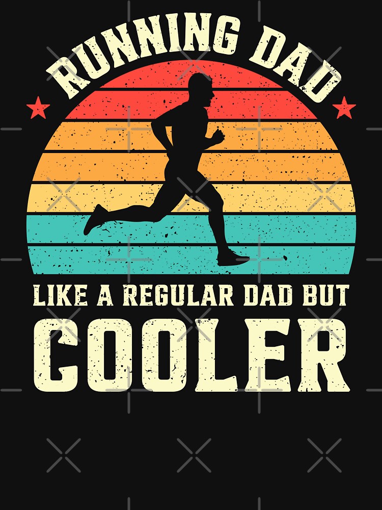 Running Dad Like A Regular Dad But Cooler Retro by RareBunny T-Shirts, Hoodie, Sweatshirt | BlankRebels.com (Image 3)