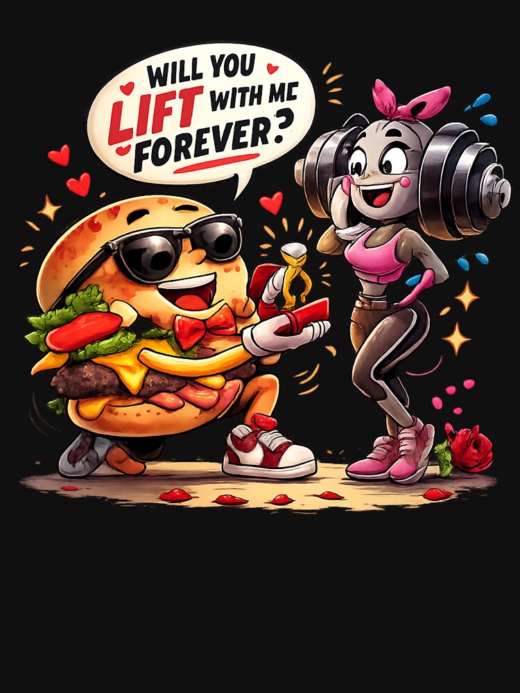 Pizza burger proposal artwork by TAMBUGH T-Shirts, Hoodie, Sweatshirt | BlankRebels.com (Image 3)