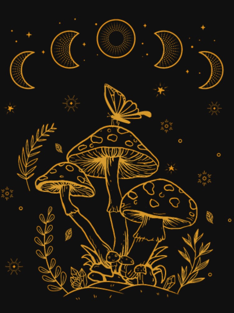 Cottagecore Dark Academia Aesthetic Mushroom by muterialvarai T-Shirts, Hoodie, Sweatshirt | BlankRebels.com (Image 3)