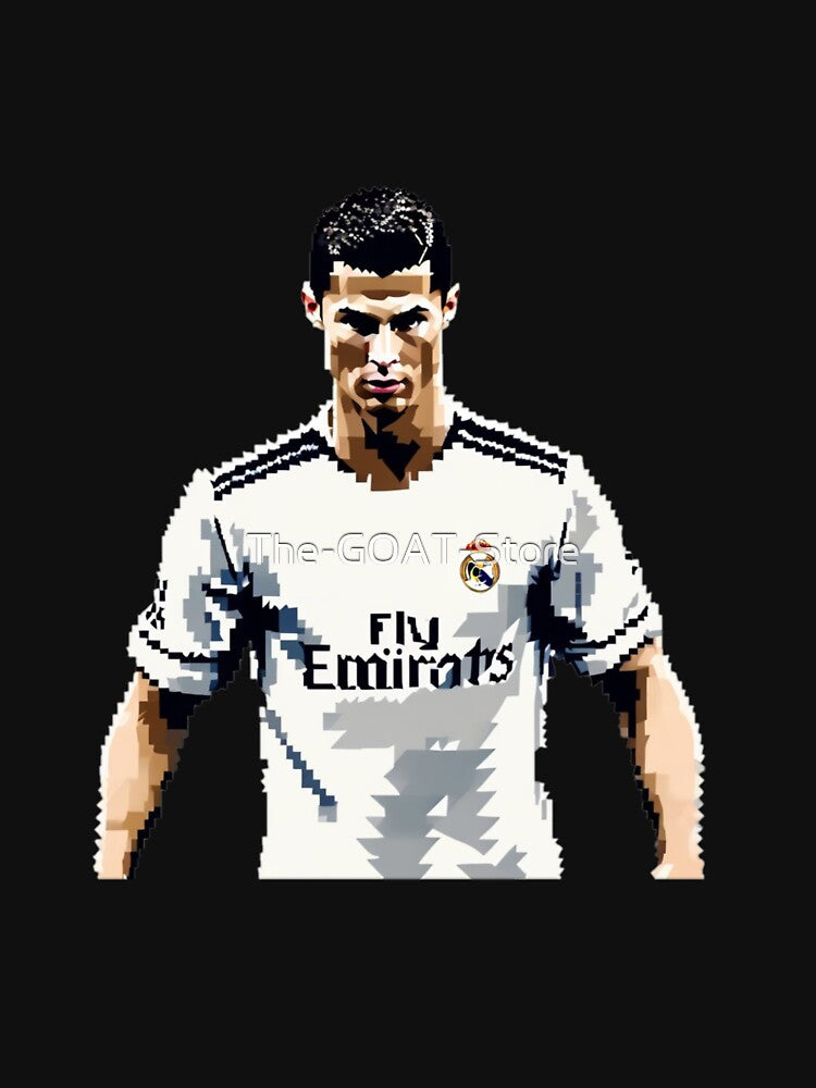 Cristiano Ronaldo CR7 Game Time Pixel Artwork Futbol Soccer by The-GOAT-Store T-Shirts, Hoodie, Sweatshirt (Image 3)
