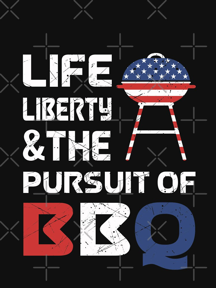Life Liberty And The Pursuit Of BBQ by Mill8ion T-Shirts, Hoodie, Sweatshirt | BlankRebels.com (Image 3)