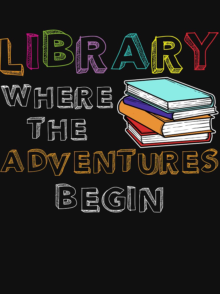 Library Book Reading by 4tomic T-Shirts, Hoodie, Sweatshirt | BlankRebels.com (Image 3)