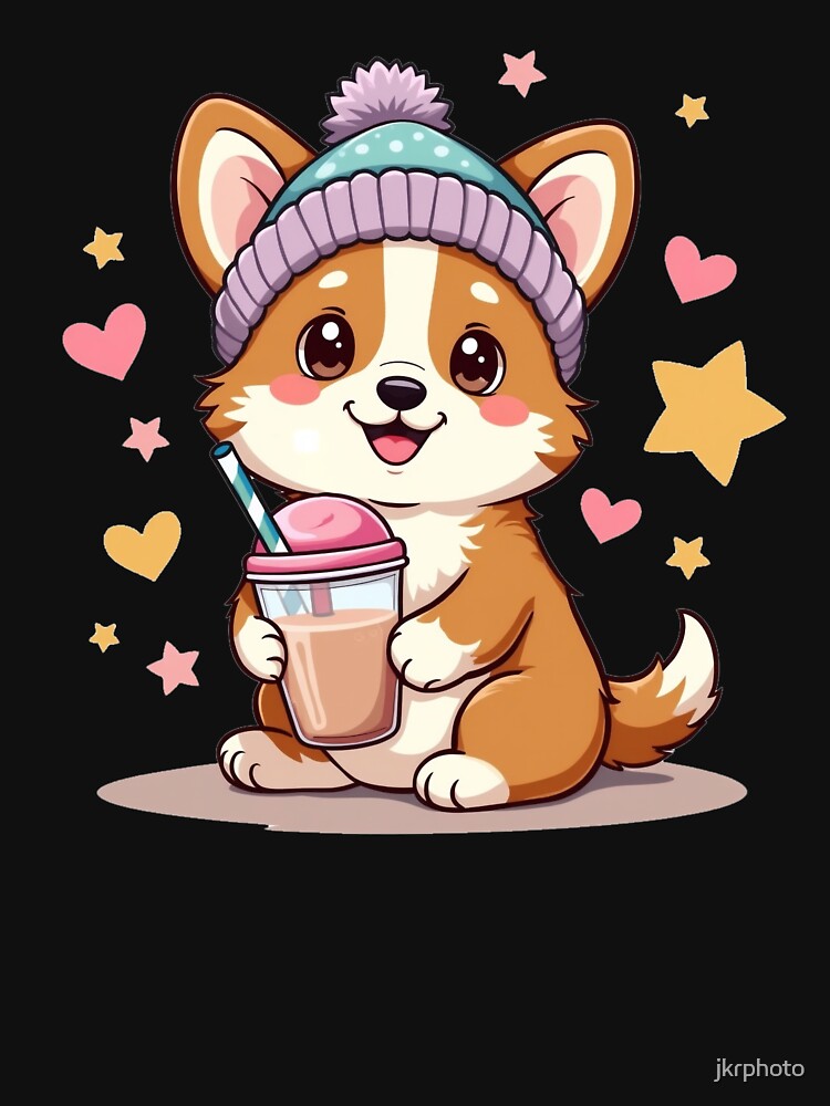 bubble tea corgi by jkrphoto T-Shirts, Hoodie, Sweatshirt | BlankRebels.com (Image 3)