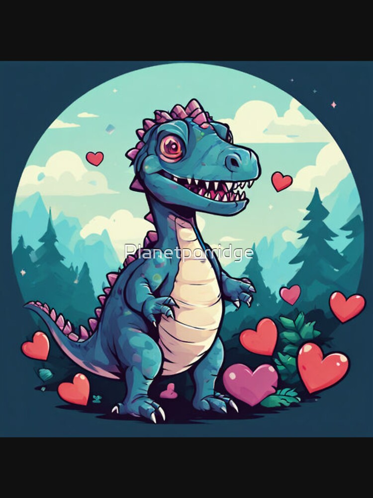 Cute Dinosaur Art by Planetporridge T-Shirts, Hoodie, Sweatshirt | BlankRebels.com (Image 3)