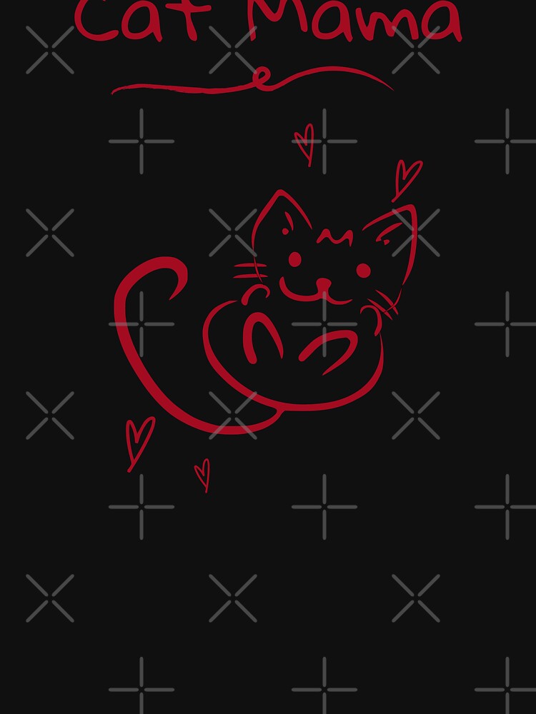 Red Cat Mama - Cat Mom by madtoyman T-Shirts, Hoodie, Sweatshirt | BlankRebels.com (Image 3)