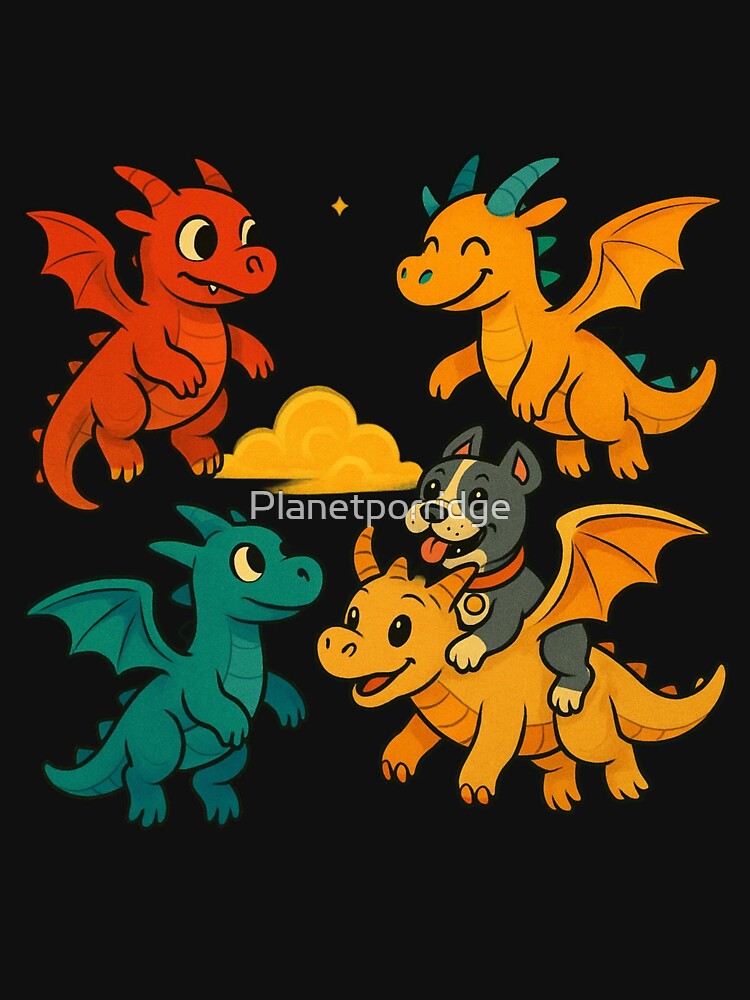 Funny Dragon Design by Planetporridge T-Shirts, Hoodie, Sweatshirt | BlankRebels.com (Image 3)