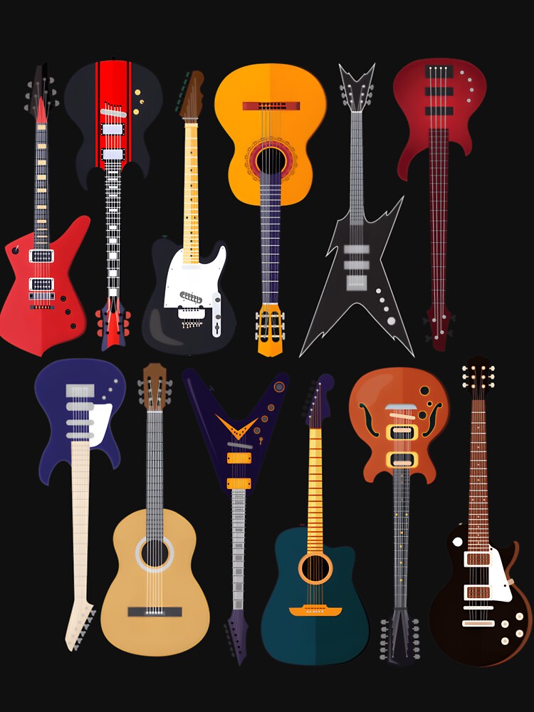 Musician – Different Types Of Guitar by kxnzxkwhtu98 T-Shirts, Hoodie, Sweatshirt | BlankRebels.com (Image 3)