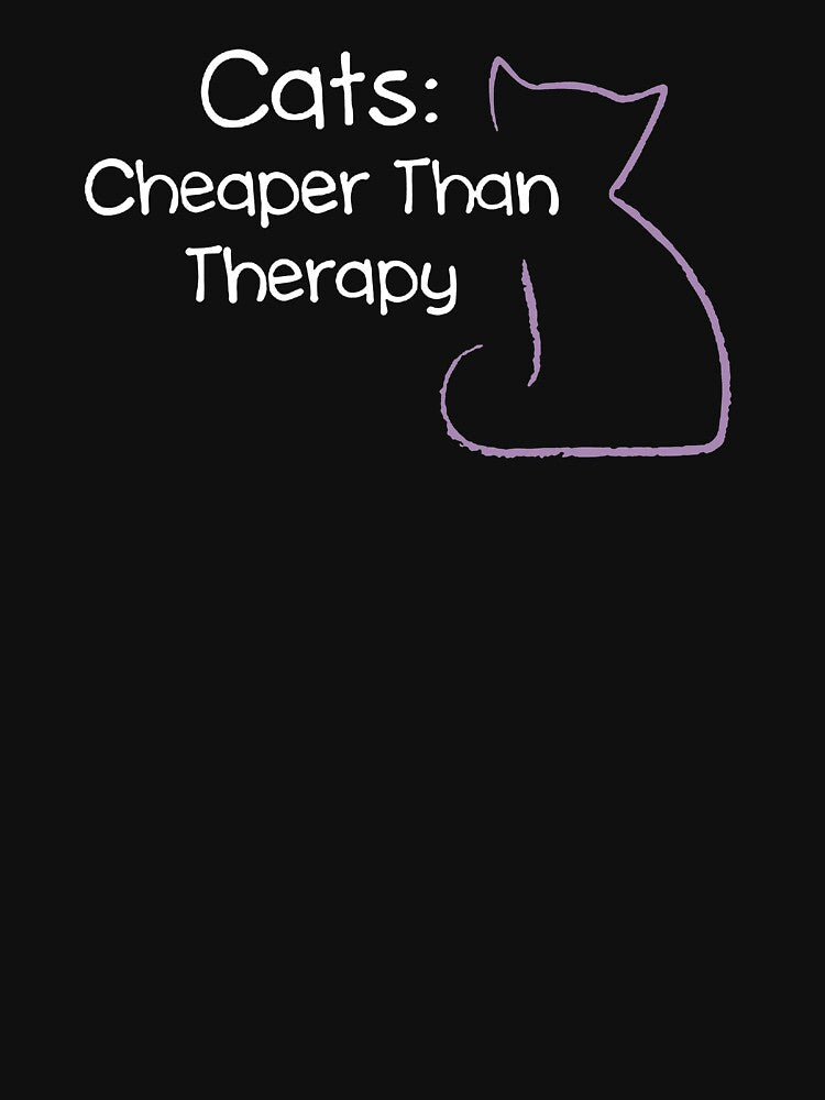 Cats Cheaper Than Therapy by clickmostro T-Shirts, Hoodie, Sweatshirt | BlankRebels.com (Image 3)