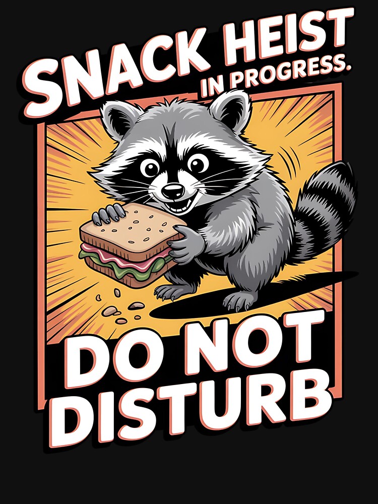 Snack heist - I love raccoon - Raccoon now - Free raccoon - Raccoon only - Live raccoon - Just do raccoon -... (Image 3)