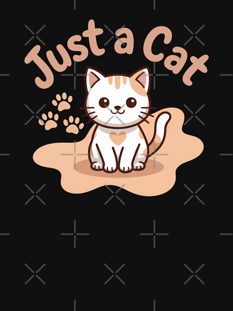 Just A Cute Cat Kawaii Lover Present by chattsuede T-Shirts, Hoodie, Sweatshirt | BlankRebels.com (Image 3)