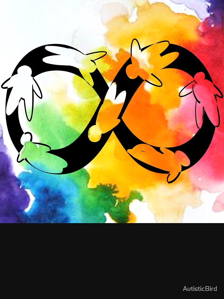 Neurodivergent Synergy - Watercolour by AutisticBird T-Shirts, Hoodie, Sweatshirt | BlankRebels.com (Image 3)