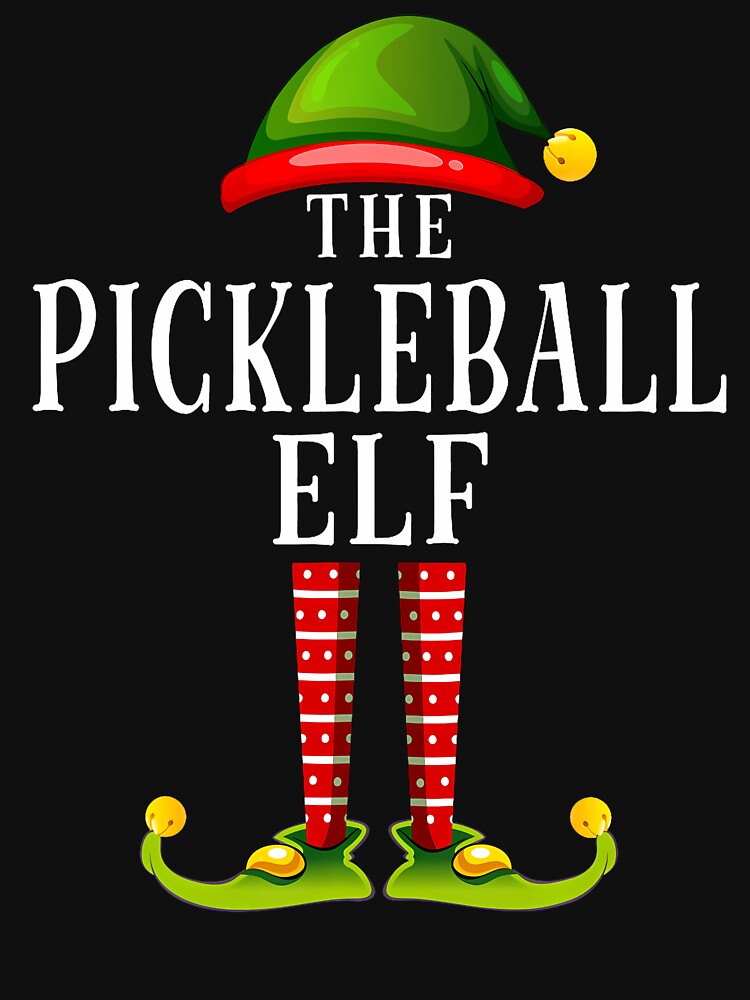 Pickleball Elf Christmas Matching Family Group Pjs by AlicaMonica T-Shirts, Hoodie, Sweatshirt | BlankRebels.com (Image 3)