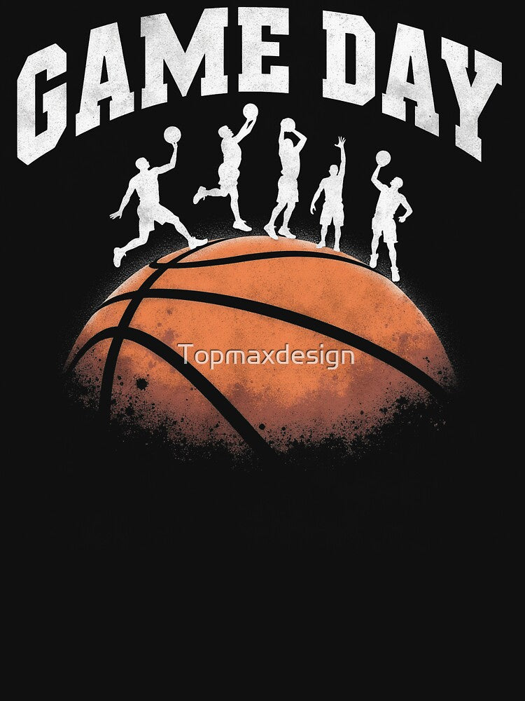 Vintage Basketball Game Day by Topmaxdesign T-Shirts, Hoodie, Sweatshirt | BlankRebels.com (Image 3)