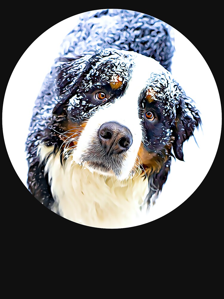 Bernese Mountain Dog Portrait by RevolutionInPaint T-Shirts, Hoodie, Sweatshirt | BlankRebels.com (Image 3)