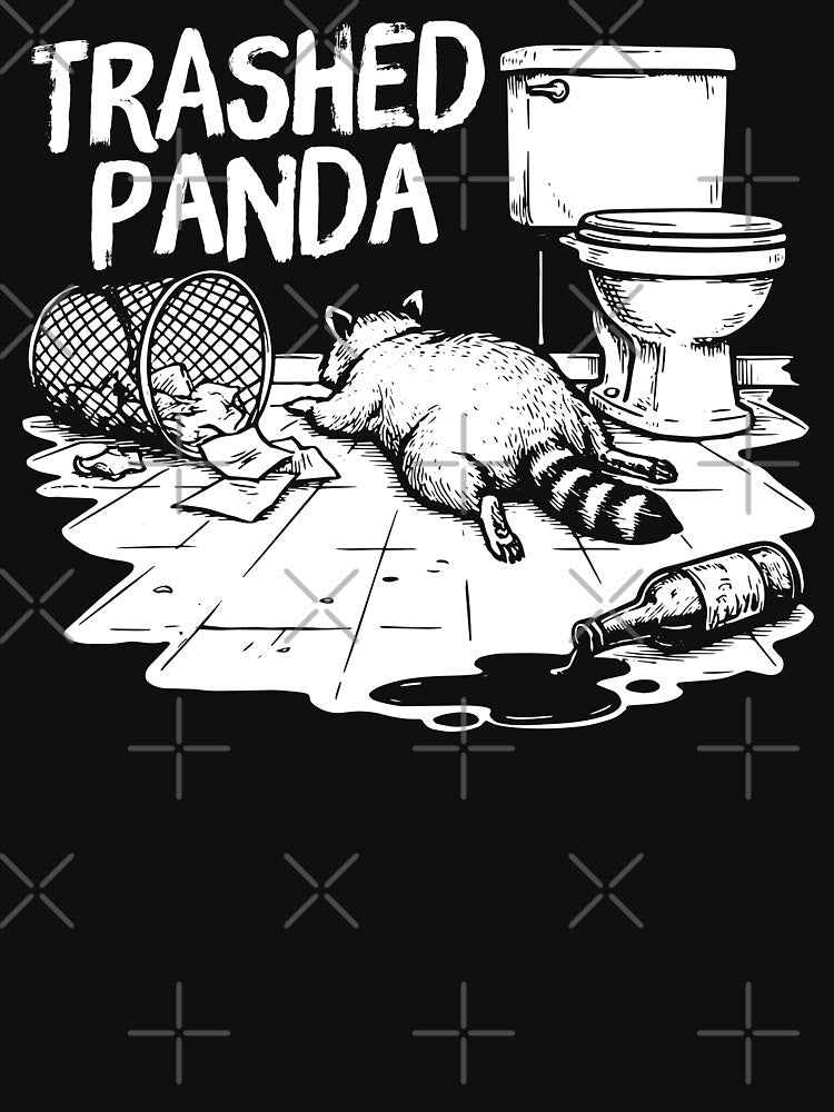 Trashed Panda Funny Drunk Raccoon Meme by gunaone-design T-Shirts, Hoodie, Sweatshirt | BlankRebels.com (Image 3)