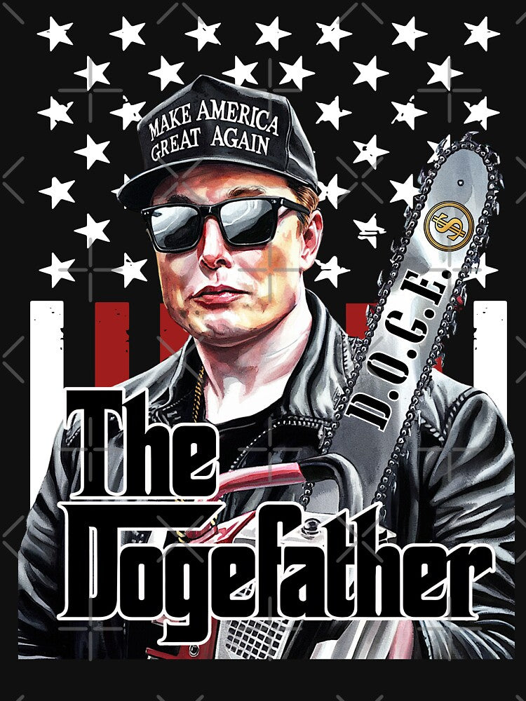 The Dogefather Elon Musk by Roy & Tiffany T-Shirts, Hoodie, Sweatshirt | BlankRebels.com (Image 3)