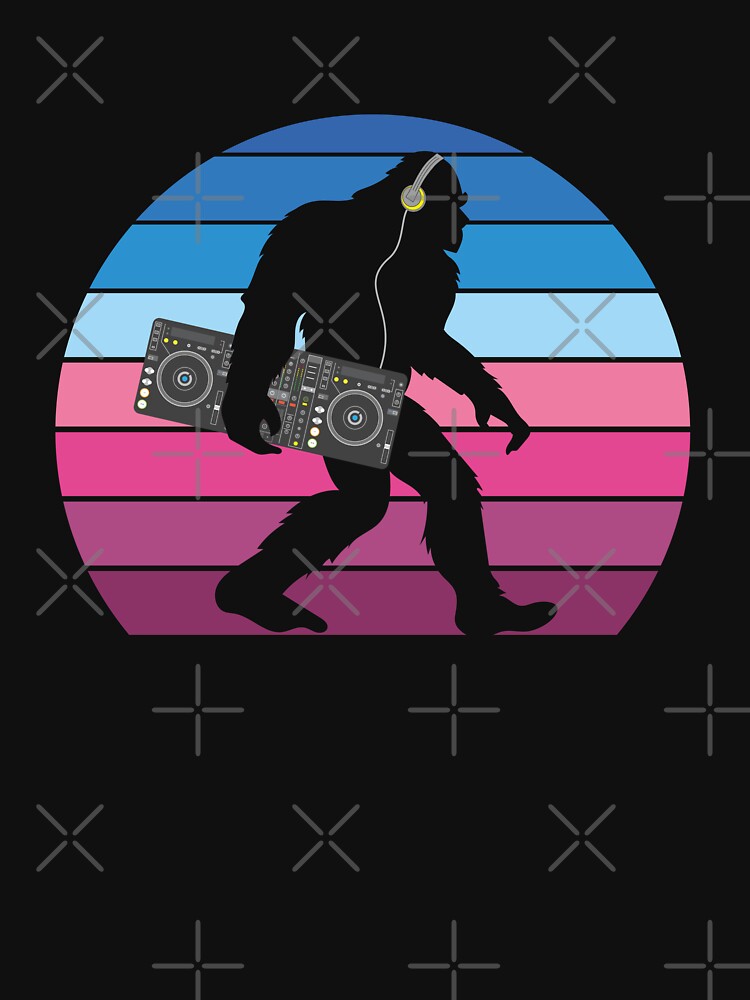 Bigfoot DJ Sasquatch - Funny DJ Graphic by Gerdek T-Shirts, Hoodie, Sweatshirt | BlankRebels.com (Image 3)