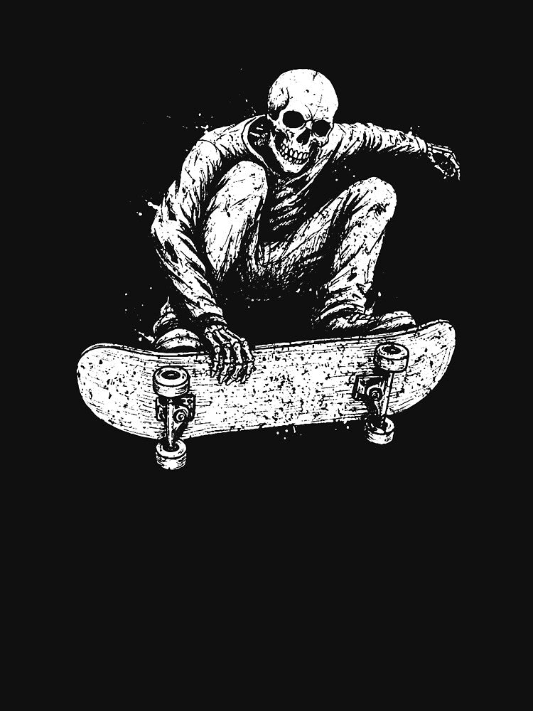 Death Skul skate Art Work by DoriyaART T-Shirts, Hoodie, Sweatshirt | BlankRebels.com (Image 3)