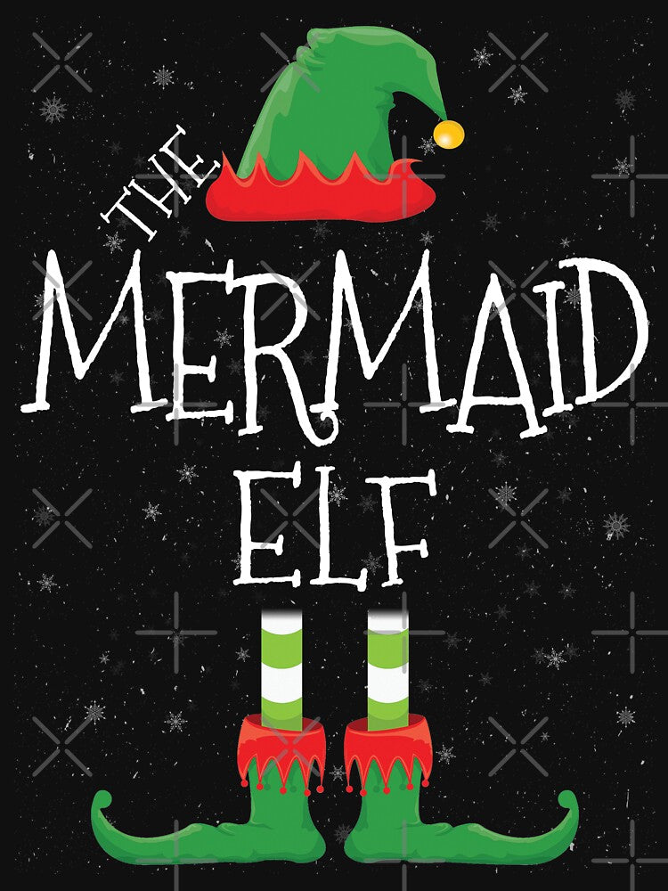 Mermaid Elf Family Matching Christmas Group Funny Gift by DavisHasari T-Shirts, Hoodie, Sweatshirt (Image 3)