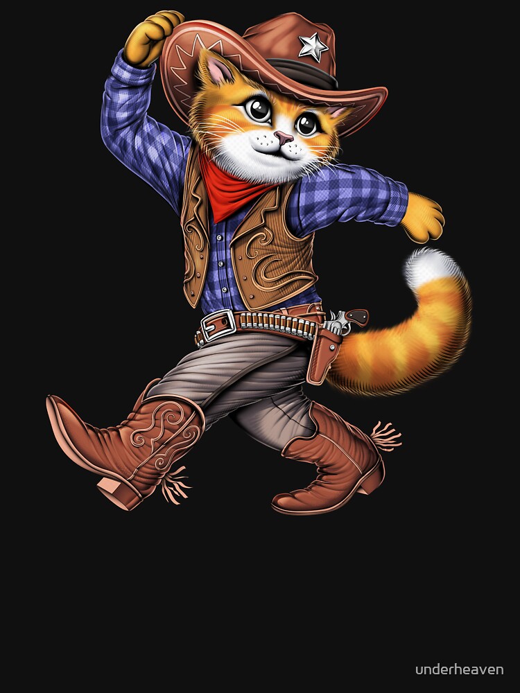 Cat Cowboy by underheaven T-Shirts, Hoodie, Sweatshirt | BlankRebels.com (Image 3)
