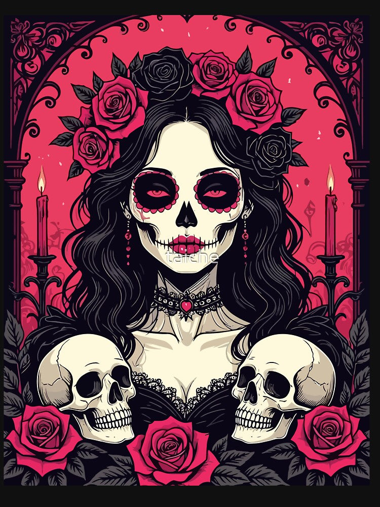 Beautiful And Ceremonial Living Calavera by taiche T-Shirts, Hoodie, Sweatshirt | BlankRebels.com (Image 3)