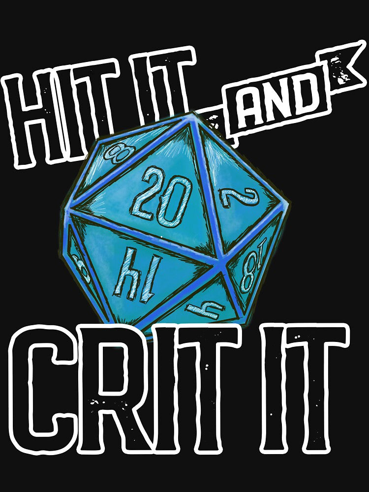 Hit It & Crit It - Ice D20 by RoamingGeek T-Shirts, Hoodie, Sweatshirt | BlankRebels.com (Image 3)