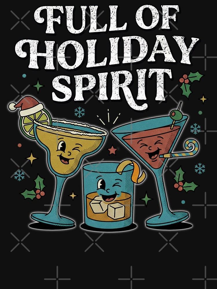 Full Of Holiday Spirit Retro Christmas Cocktail Club by EnergyMArt T-Shirts, Hoodie, Sweatshirt | BlankRebels.com (Image 3)