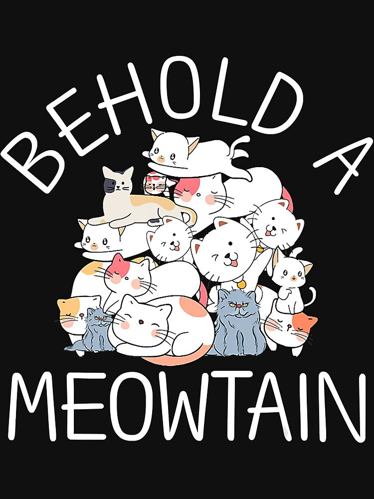 Behold a Meowtain Shirt Cute Cat T-Shirt by traceyk3cch Hoodie, Sweatshirt | BlankRebels.com (Image 3)