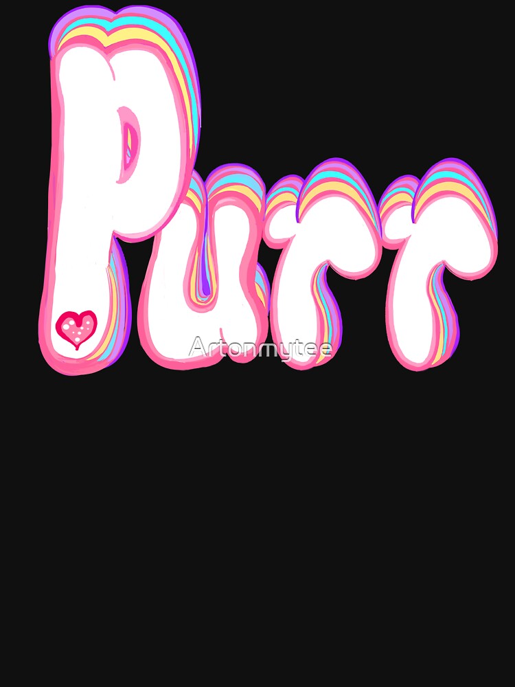 PURR girlie girl Cute Cat Mom Vibes by Artonmytee T-Shirts, Hoodie, Sweatshirt | BlankRebels.com (Image 3)