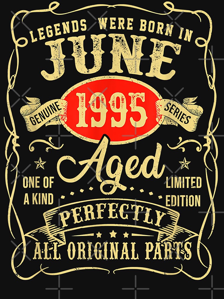 Legends Were Born In June 1995 27th Birthday Gift by Katty Williams T-Shirts, Hoodie, Sweatshirt | BlankRebels.com (Image 3)