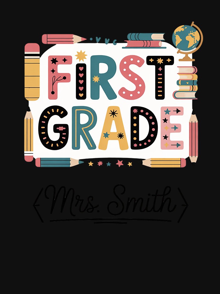 First Grade Teacher by angolinnArt T-Shirts, Hoodie, Sweatshirt | BlankRebels.com (Image 3)