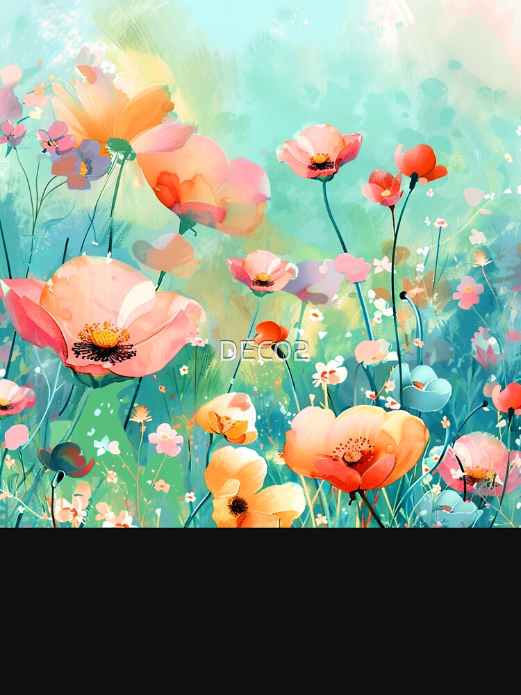 Fairytale Fantasy Flower Garden In Dreamy Pastel Colors by DEC02 T-Shirts, Hoodie, Sweatshirt | BlankRebels.com (Image 3)