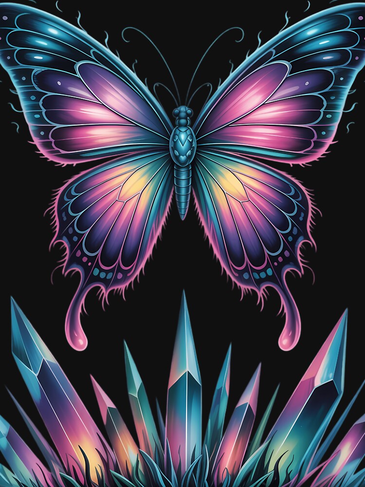 Y2K Butterfly Gothic Grunge Aesthetic Vaporwave Cybercore by FlankinMew T-Shirts, Hoodie, Sweatshirt (Image 3)