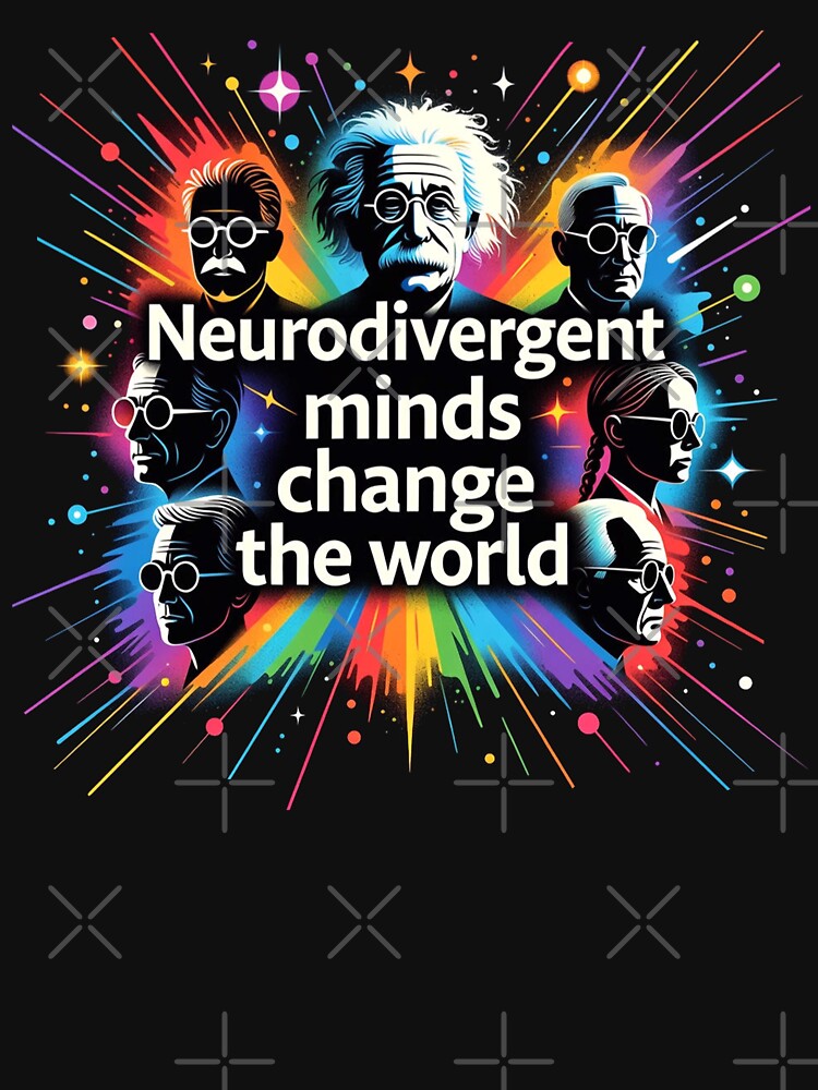 Neurodivergent Minds Change the World by PixelQ T-Shirts, Hoodie, Sweatshirt | BlankRebels.com (Image 3)