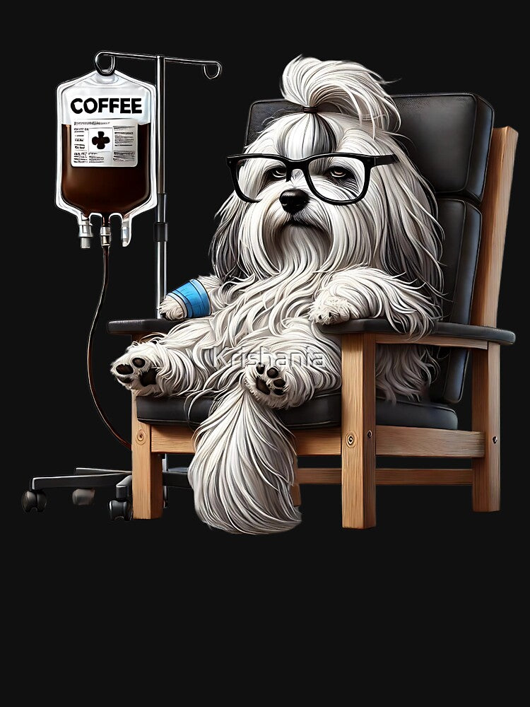 Funny Havanese Coffee Drink Dog Lover by Kimberley King Art  King Art T-Shirts, Hoodie, Sweatshirt (Image 3)
