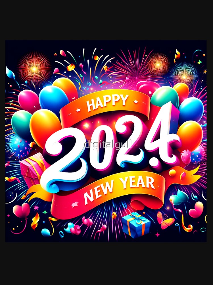 Happy NEW Year 2024 by digitalgull T-Shirts, Hoodie, Sweatshirt | BlankRebels.com (Image 3)