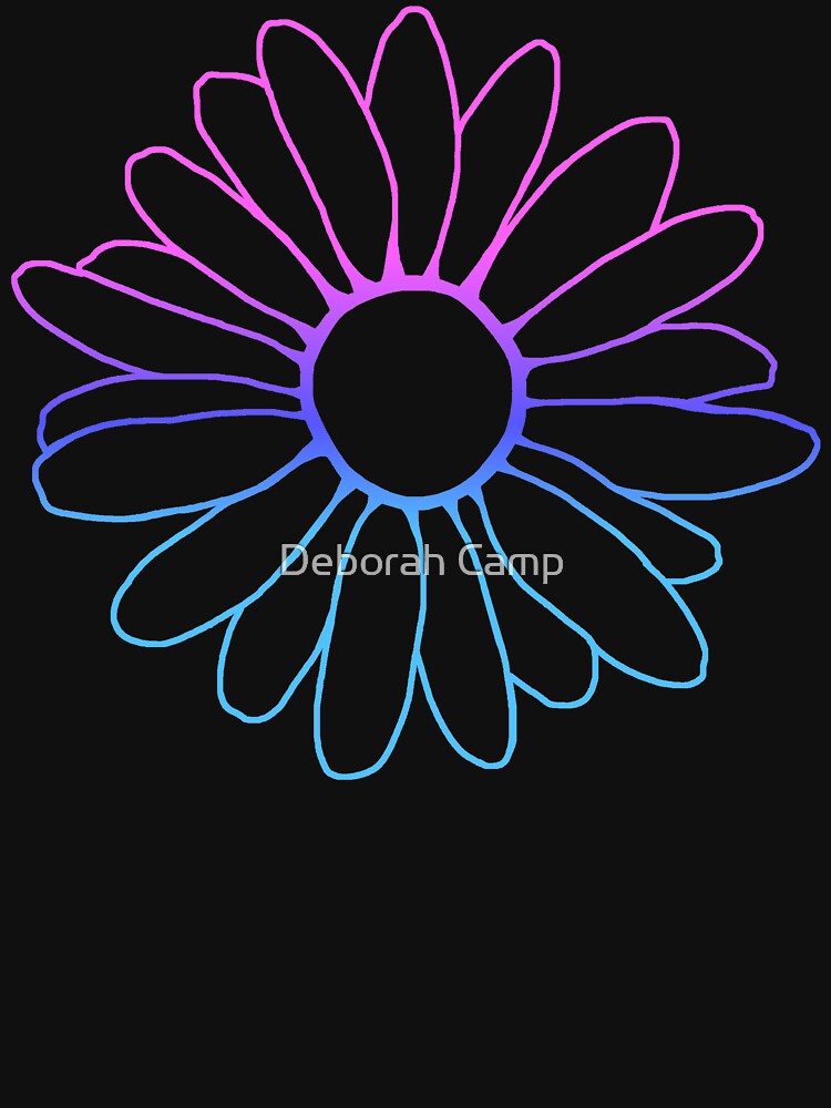 Blue Purple Flower Outline T-Shirts, Hoodie, Sweatshirt
