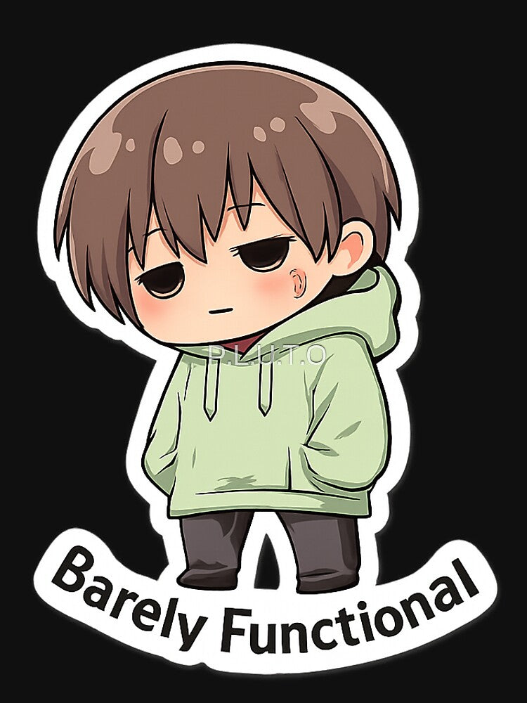 Barely Functional by P.L.U.T.O T-Shirts, Hoodie, Sweatshirt | BlankRebels.com (Image 3)