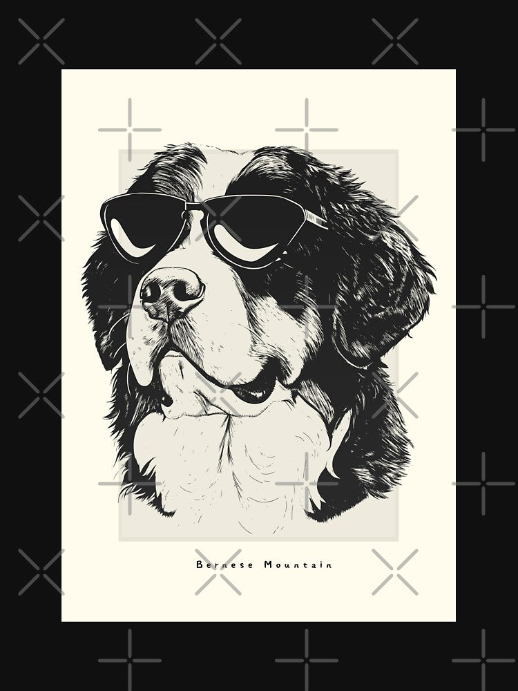 Bernese Mountain Digital Sketch Drawing Illustration by rafaeltto T-Shirts, Hoodie, Sweatshirt | BlankRebels.com (Image 3)