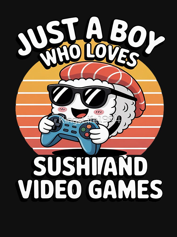 Just A Boy Who Loves Sushi by KingsLife1994 T-Shirts, Hoodie, Sweatshirt | BlankRebels.com (Image 3)