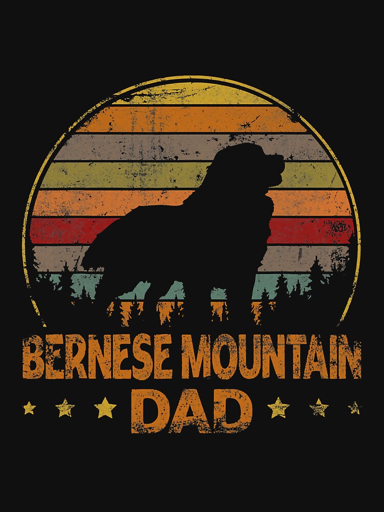 Vintage Bernese Mountain Dog Dad Retro by YesterDayCheck T-Shirts, Hoodie, Sweatshirt | BlankRebels.com (Image 3)