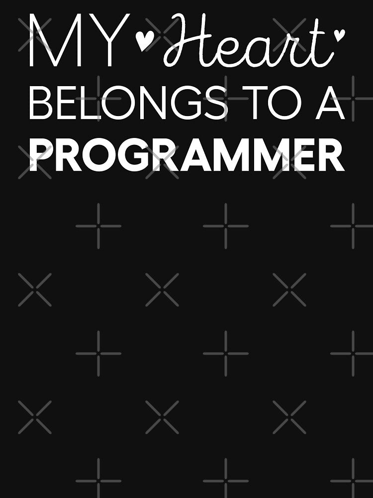 My Heart Belongs To A Programmer Cute Programmer Wife by RareBunny T-Shirts, Hoodie, Sweatshirt | BlankRebels.com (Image 3)