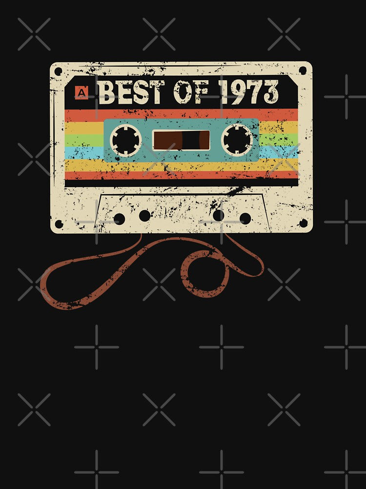 Best of 1973 Funny 53 Bday Vintage Cassette T-Shirt 53rd Birthday Gift for Men Women by BCNDesign Hoodie,... (Image 3)