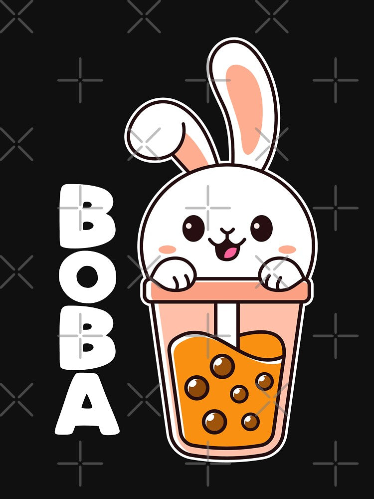 Bunny Boba Tea Kawaii Rabbit Bubble Tea by LittleArij