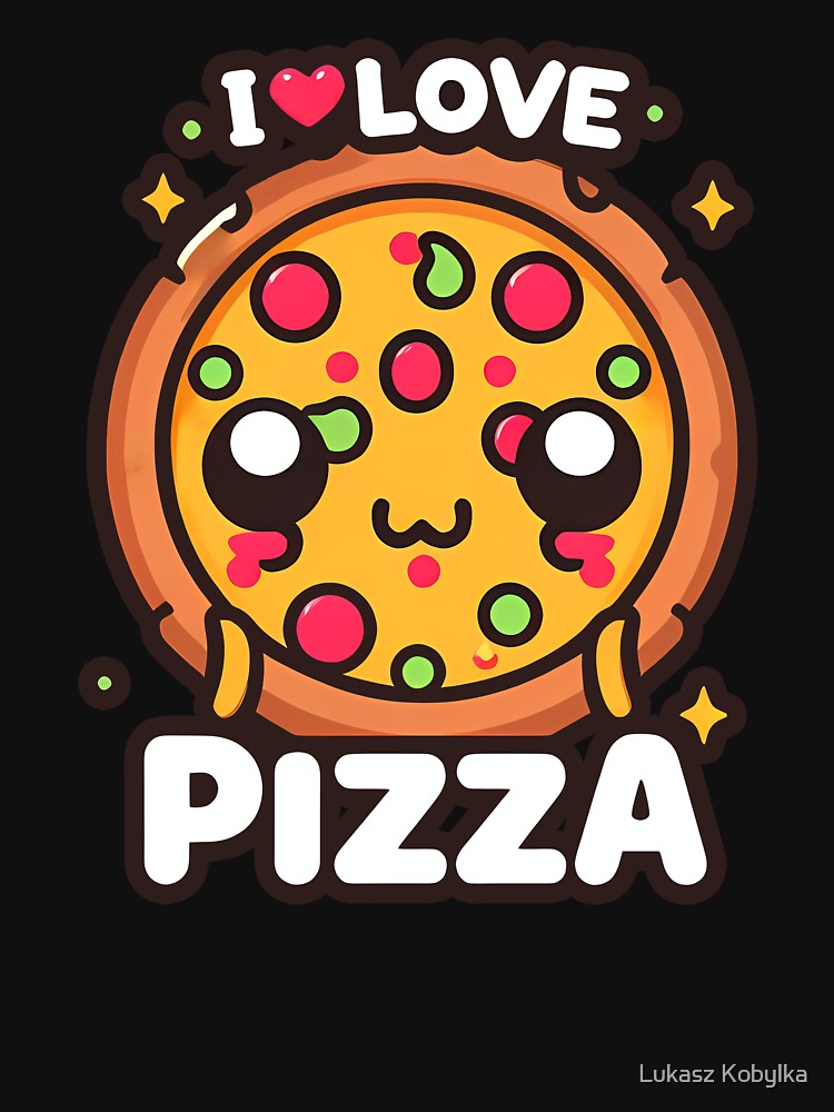 I LOVE PIZZA by Lukasz Kobylka T-Shirts, Hoodie, Sweatshirt | BlankRebels.com (Image 3)