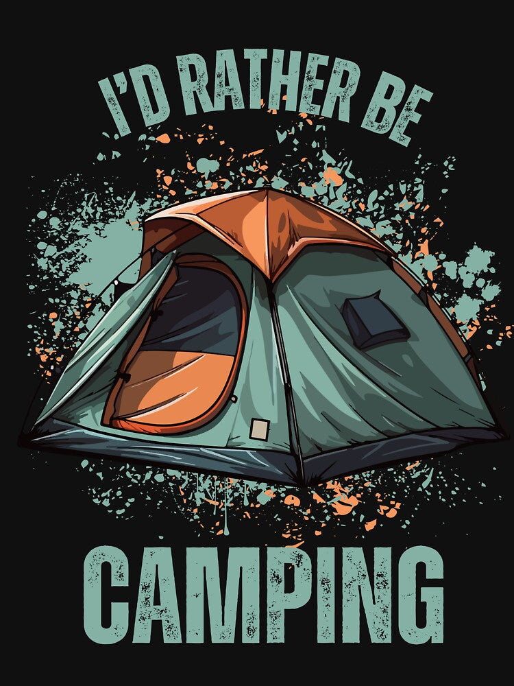 I'd Rather be Camping (Blue/Brown) by BLTeesNmore T-Shirts, Hoodie, Sweatshirt | BlankRebels.com (Image 3)